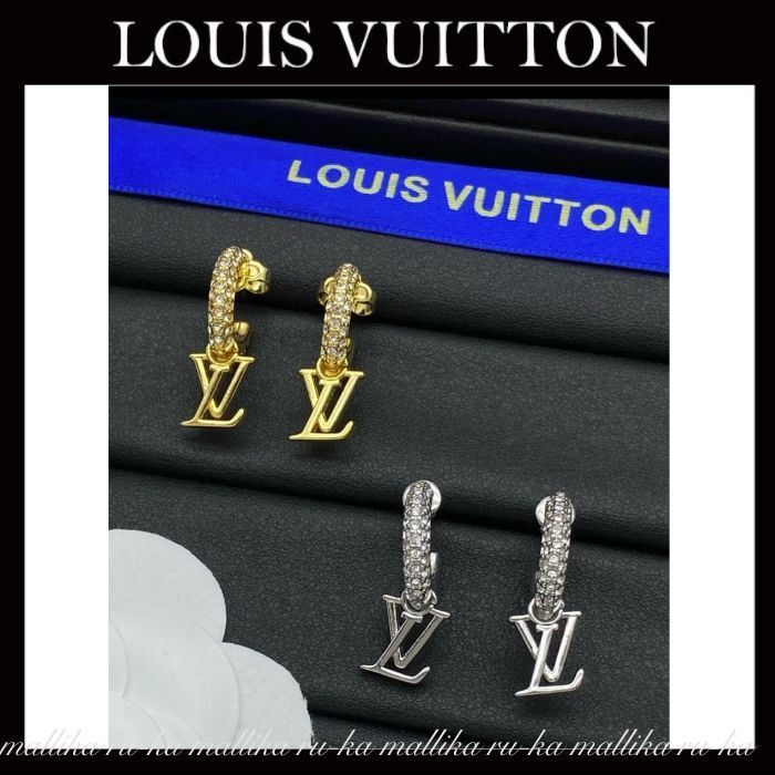 すぐ届く☆国内発【LOUIS VUITTON】ピアスフープ LVアイコニック