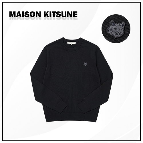 ★【MAISON KITSUNE】 FOX HEAD PATCH WOOL KNIT★