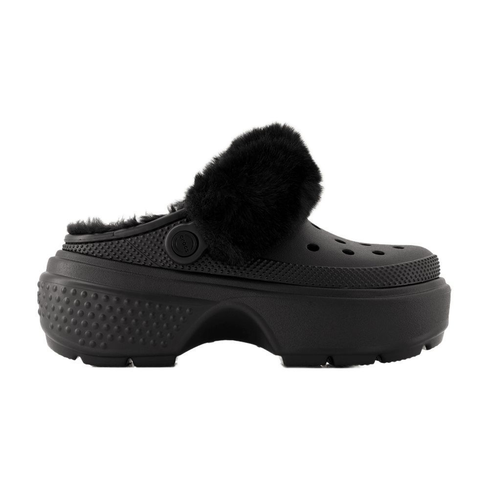 サンダル・ミュール Stomp Lined Mules - Crocs - Thermoplastic - Black