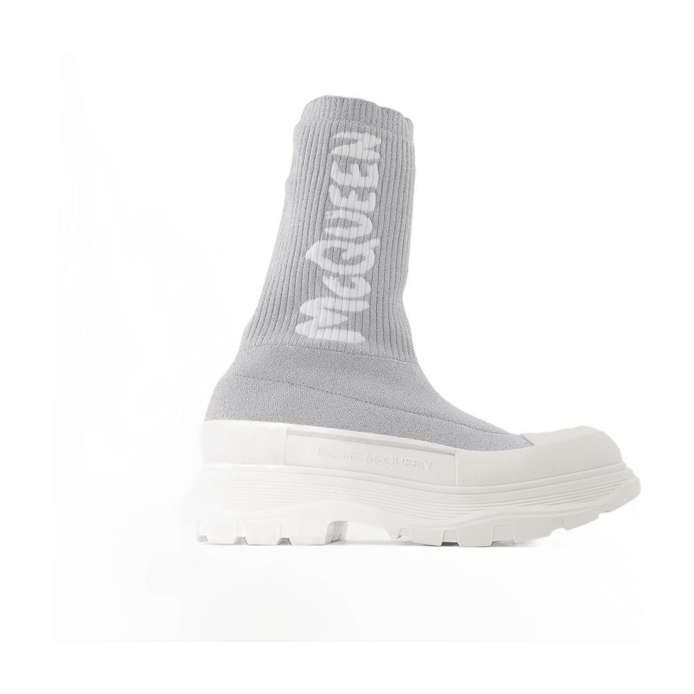 【関税込み】Tread Slick Sneakers in Silver and White Fabric