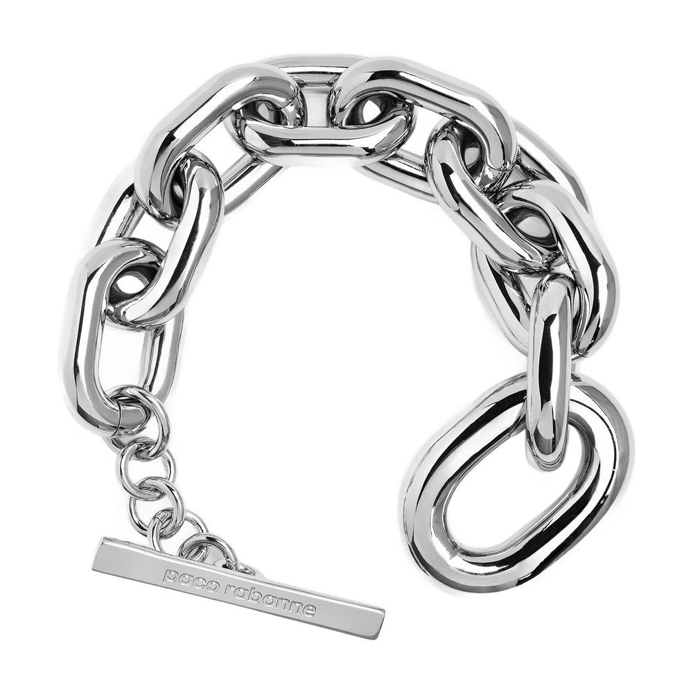 【paco rabanne】XLリンクメタルチェーンブレスレット シルバー