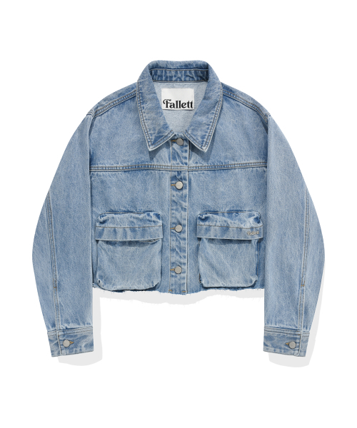 アウターその他 Fallett Destroyed Denim Jacket Blue FA2401JK04BL