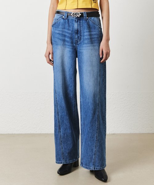 パンツ Fallett FallettXLee Washed Denim Pants Blue FA2309PT02BL