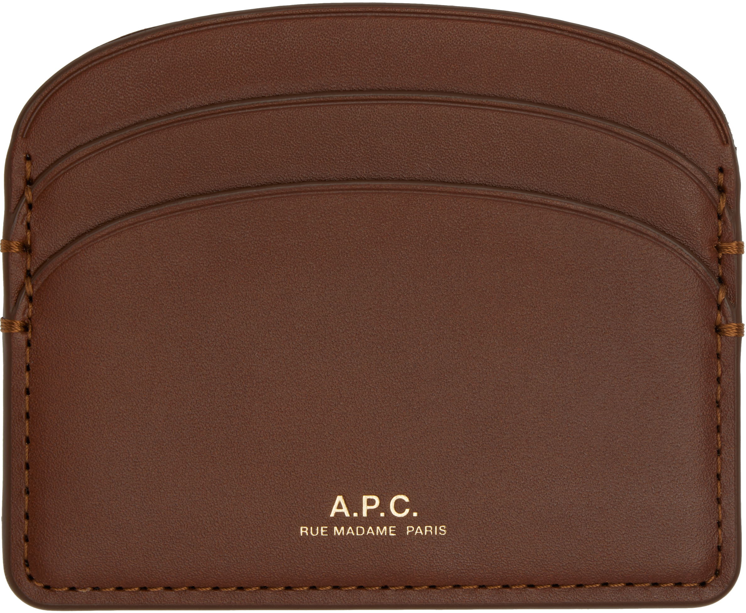 【関税込み】A.P.C. ブラウン Demi-Lune カードケース