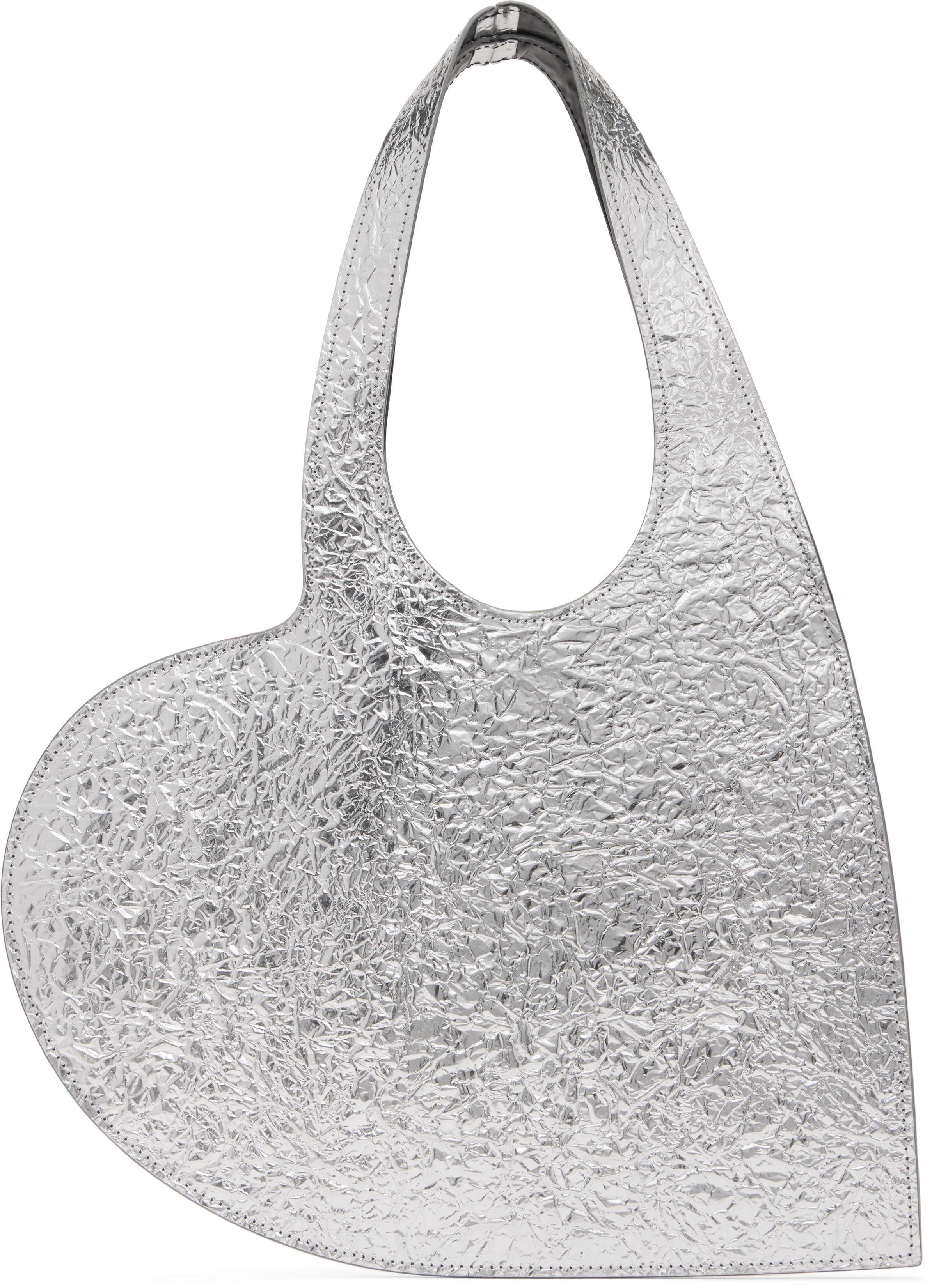 【関税込み】Coperni シルバー ミニ Heart ホイル トートバッグ