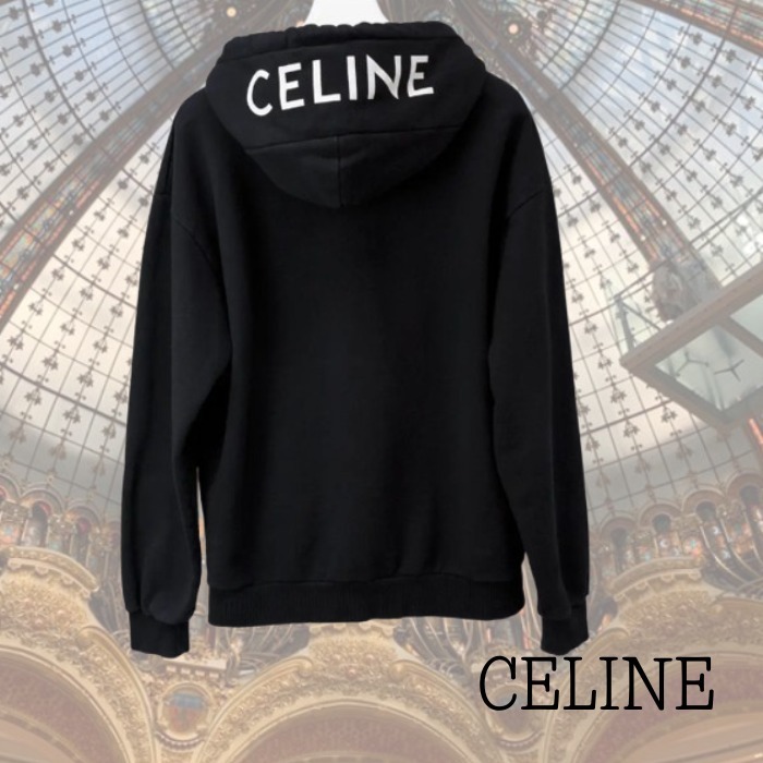 フードがポイント【CELINE】コットンのルーズフィットフーディー
