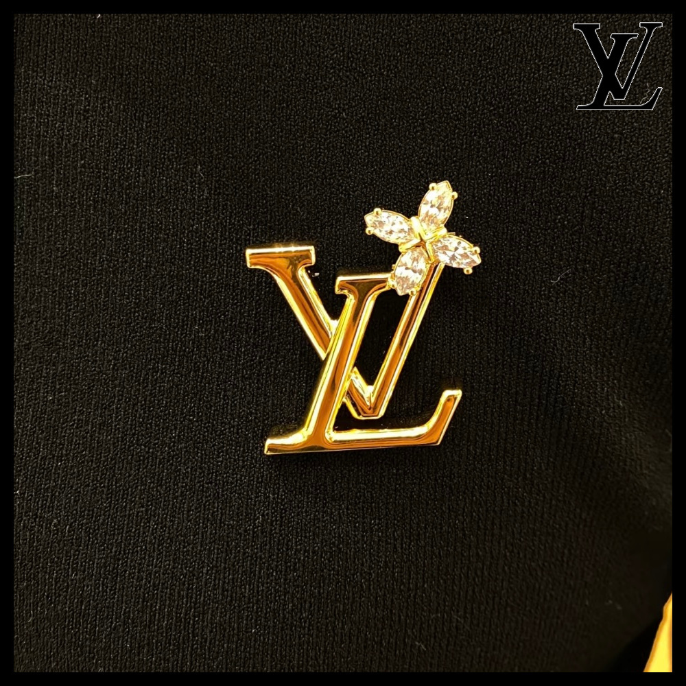 【上品なLVシグネチャー♪】Louis Vuitton★ブローチ