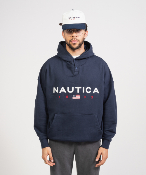 パーカー・フーディ NAUTICA 83 flag hoodie navy NHD4314NAZ