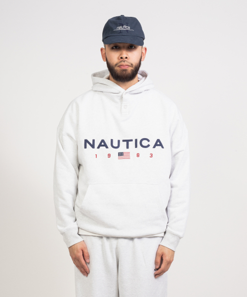 パーカー・フーディ NAUTICA 83 Flag Hoodie L Melange Gray NHD4314MLZ