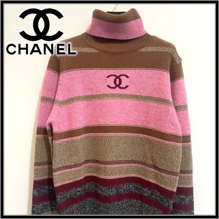 タートルネック ピンク系 CHANEL(シャネル) ニット・セーター