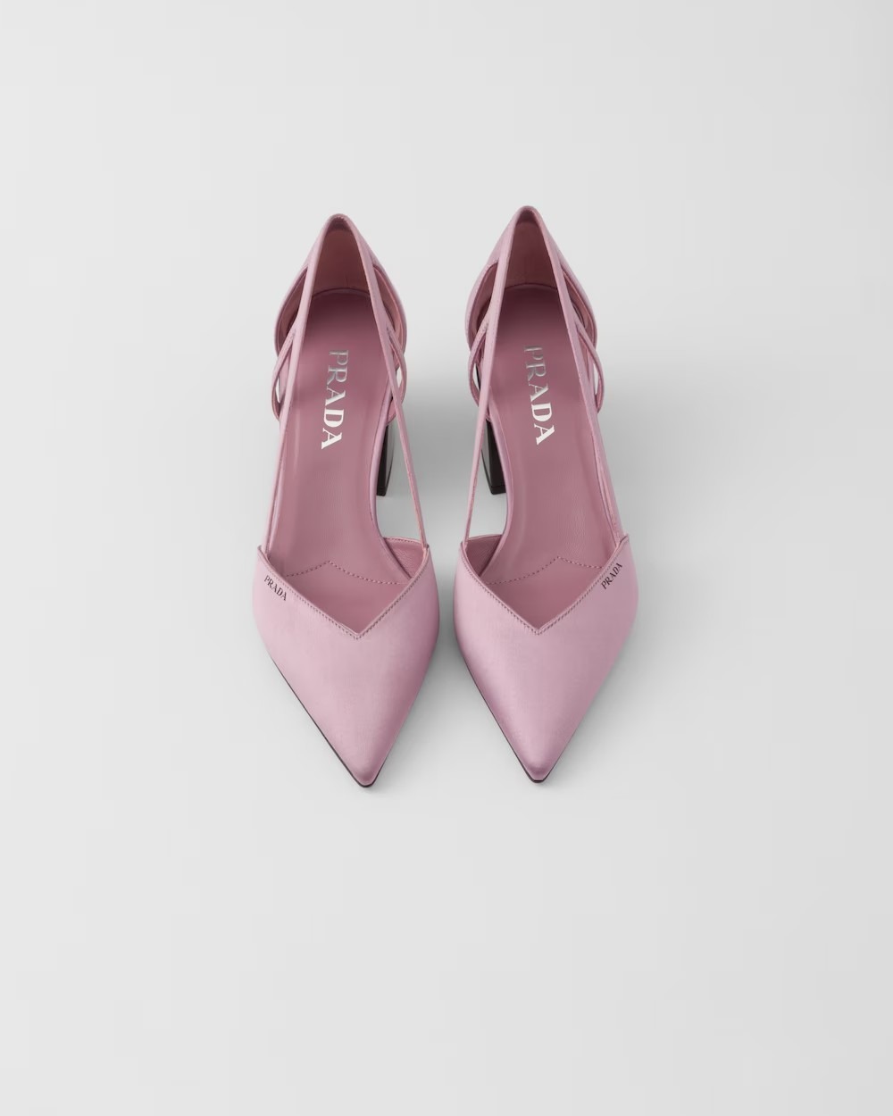 《送料無料》PRADA Satin cut-out pumps