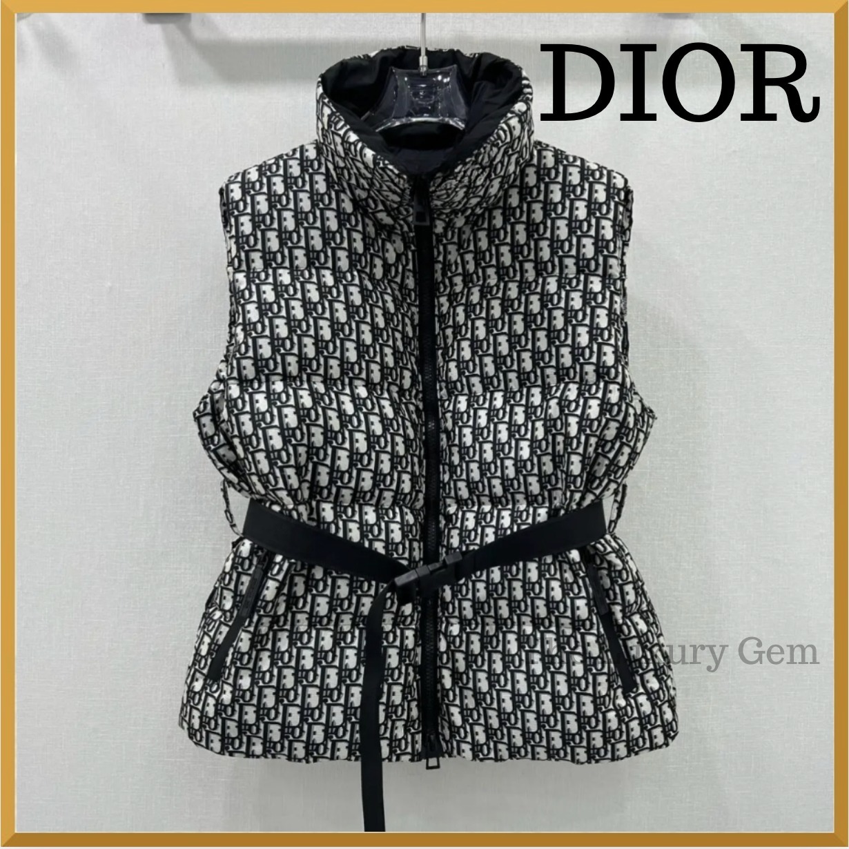 寒い季節に！DIOR DiorAlps ベルト付きキルティングベスト