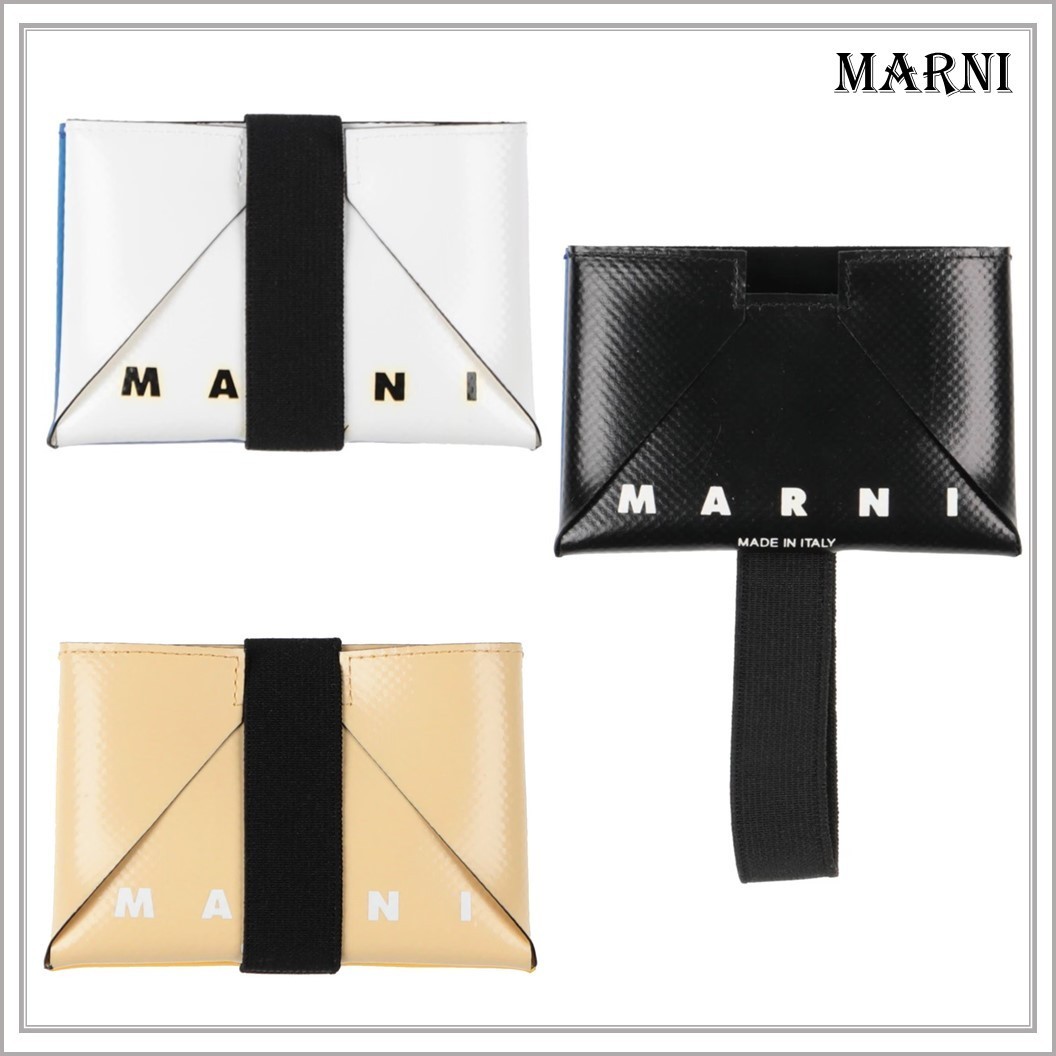 【関税込】◆MARNI マルニ◆ロゴ レザー カードケース