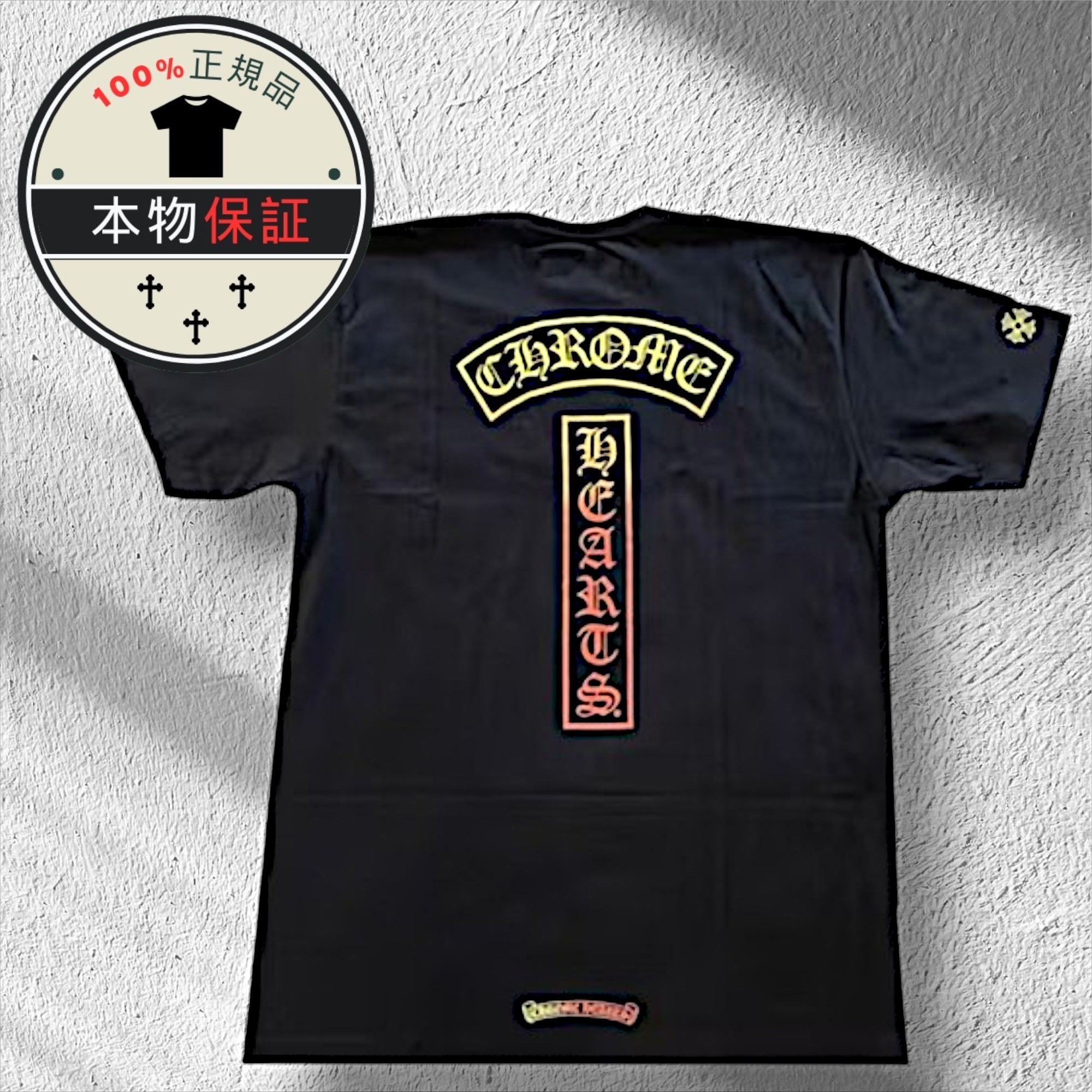 【Chrome Hearts】Gradient Logo T-shirt★半袖Tシャツ★Black
