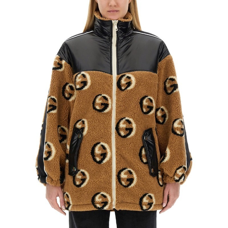 フリースジャケット GUCCI SS24 JACQUARD ZIPPER JACKET (767009 XJF7Q2184)
