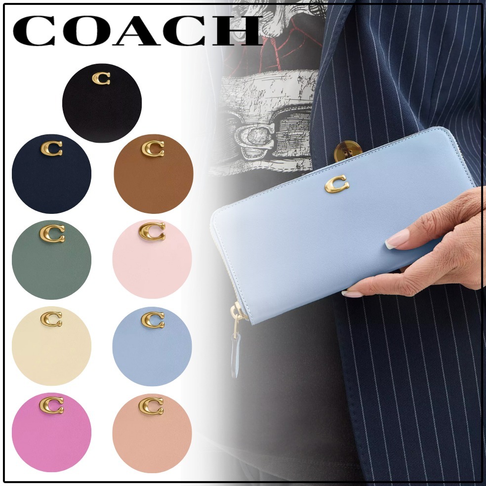 国内買付【COACH】ギフト スリム アコーディオン ジップ 財布
