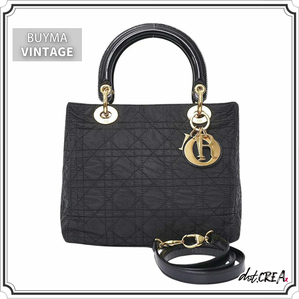 送料関税込◇Dior LADY DIOR Medium ハンドバッグ