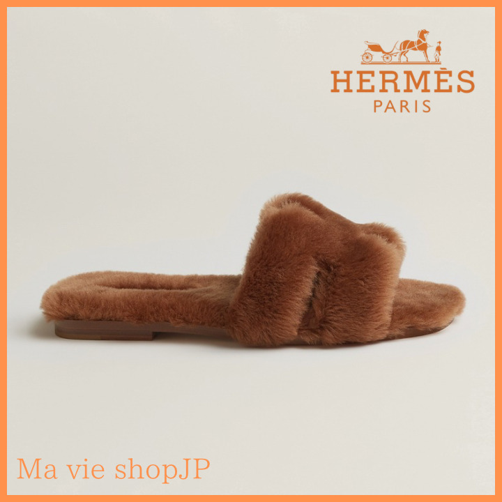 肌触り◎ふわふわ素材【HERMES】エルメス サンダル《オラン》