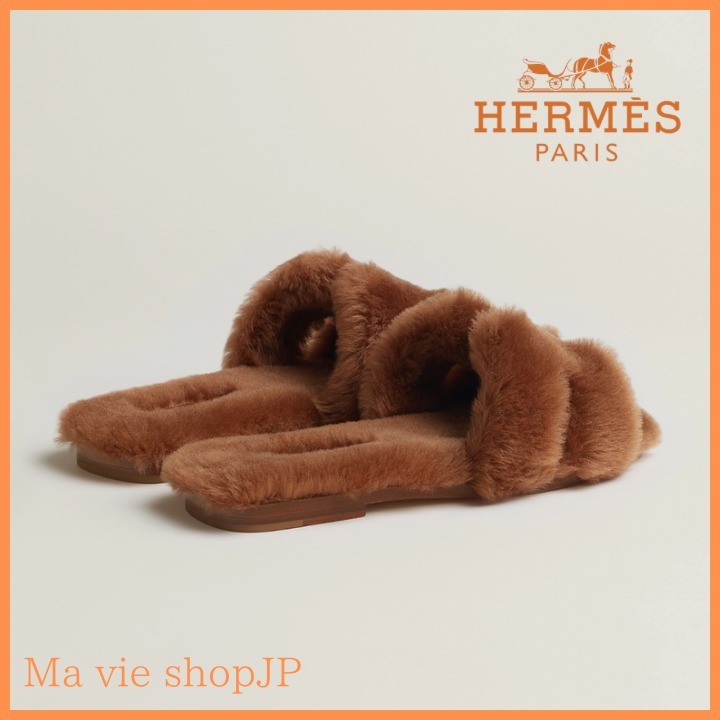 肌触り◎ふわふわ素材【HERMES】エルメス サンダル《オラン》
