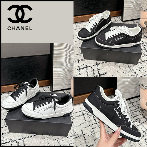 ★ユニセックス★【CHANEL】スニーカー コットン