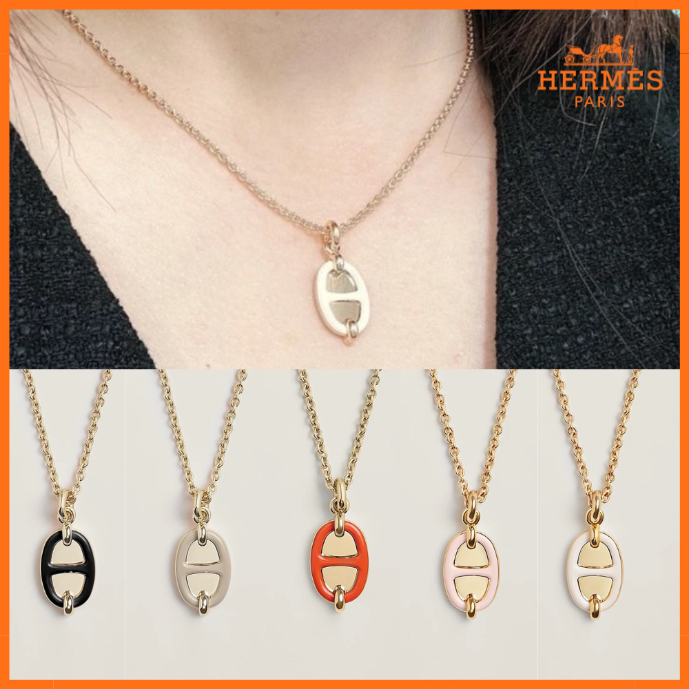【華奢ネックレス】HERMES エルメス ミニマイヨン ペンダント