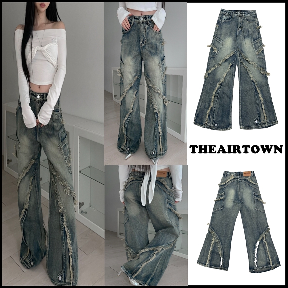 ★韓国大人気★THEAIRTOWN●potato fringe denim pt★日本未入荷