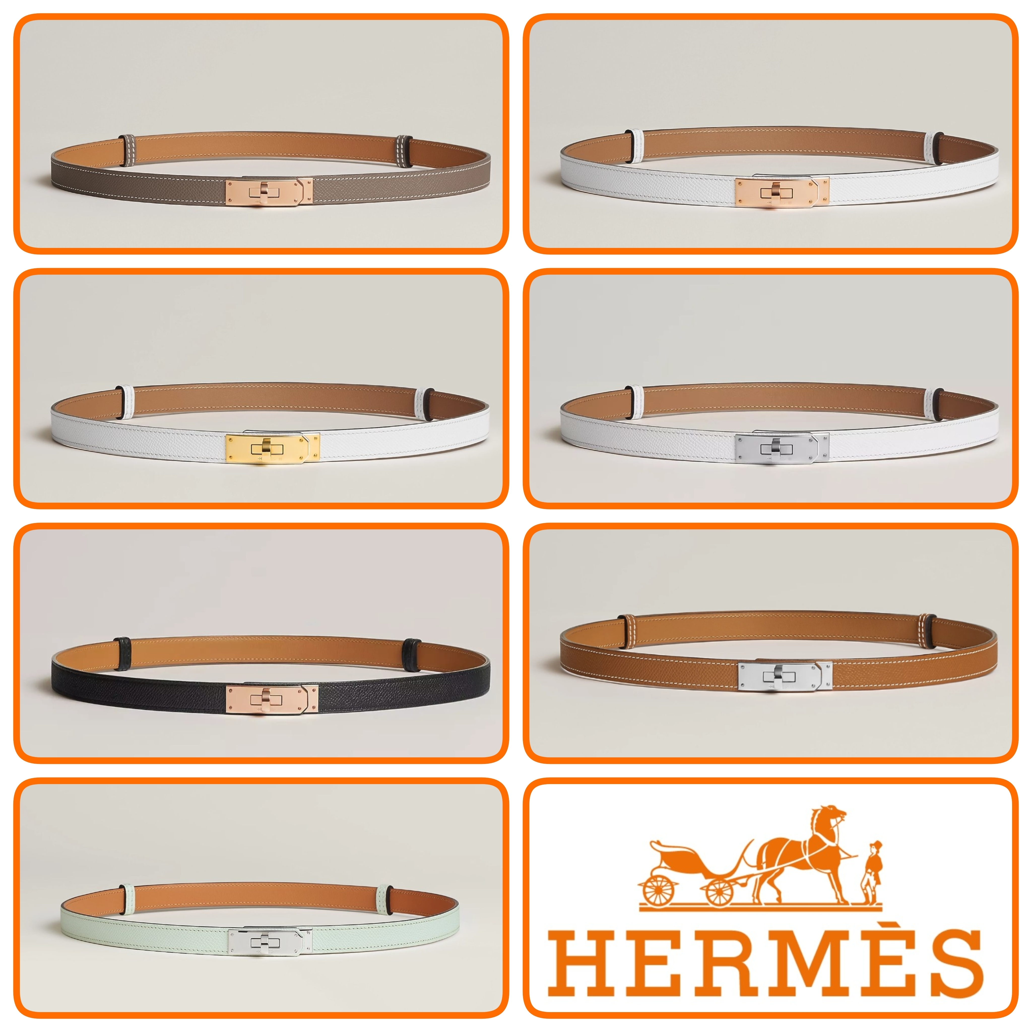関税負担なし◇【大人気】HERMES 『ケリー』18 ベルト Kelly