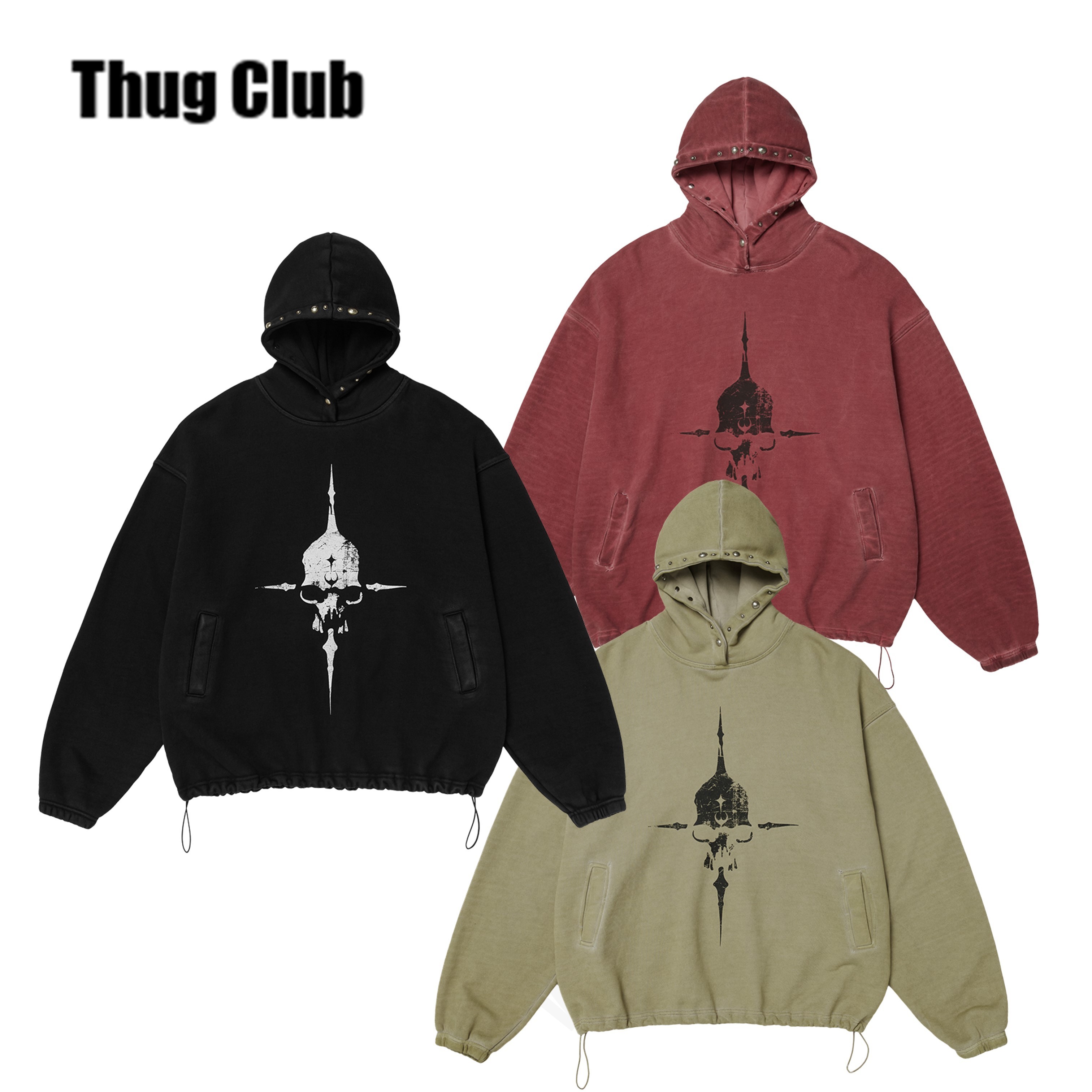 [Thug Club] Peace Stud Hoodie ☆送料込☆
