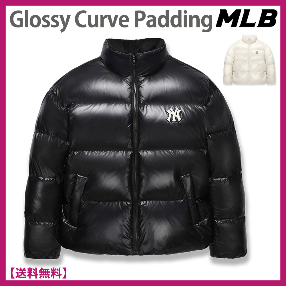 [男女共用]MLB Korea★Glossy Curve Padding★有光 カーブダウン