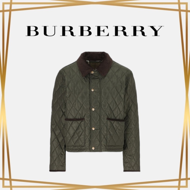 関税送料無料 BURBERRY キルティングシャツジャケット