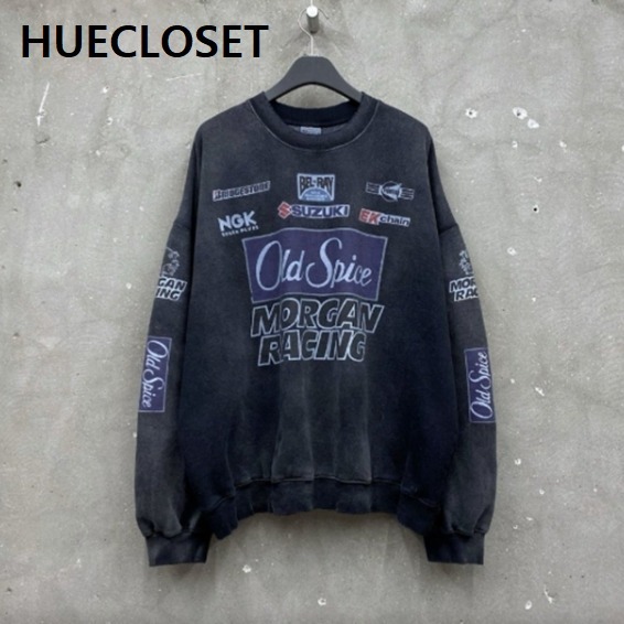 Tシャツ・カットソー HUECLOSET Morgan Racing Fleeve Overfit T-Shirt SE434