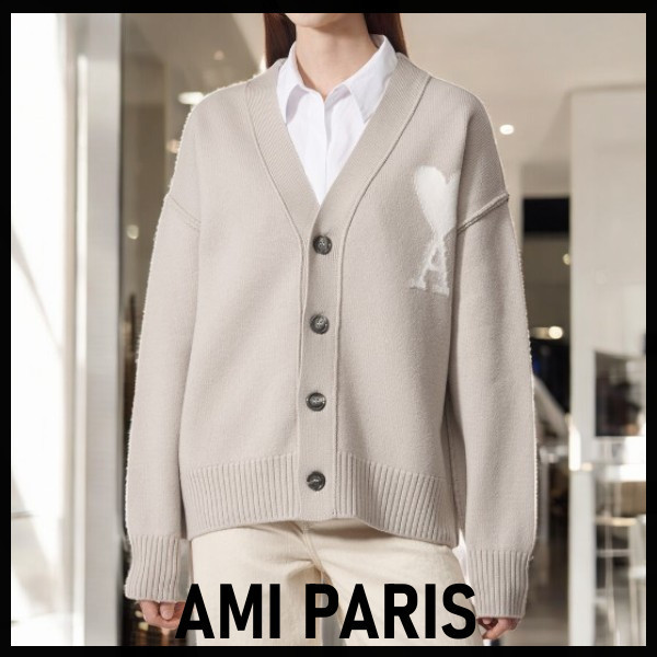 【AMI PARIS】 アミ パリス Ami de Coeur カーディガン