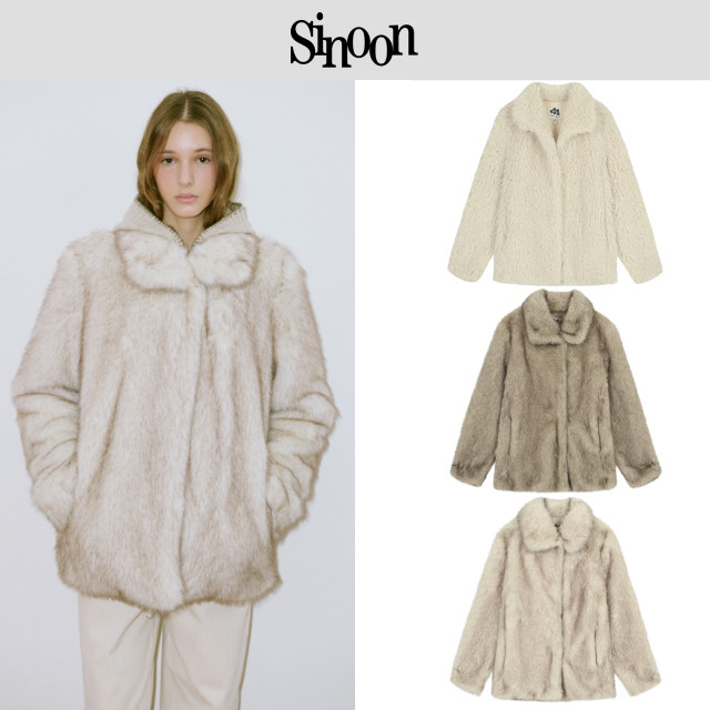 【SINOON】24FW Heavy Mix Fur Jacket
