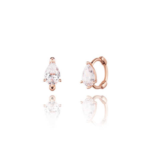ピアス STONEHENgE 14K one-touch cubic earrings sparkle