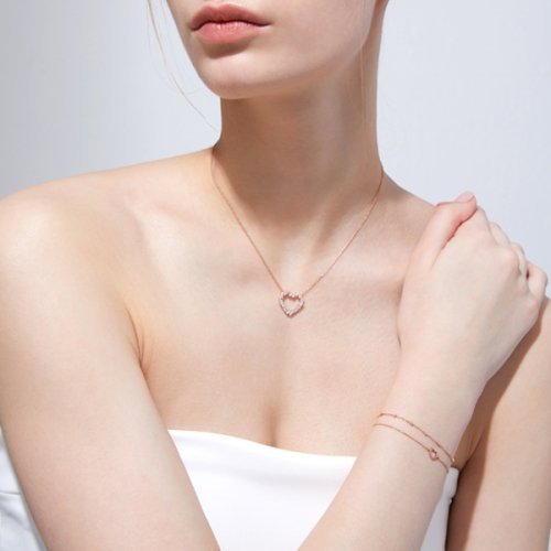 ネックレス・ペンダント STONEHENgE silver heart necklace