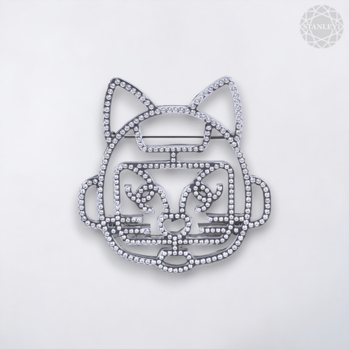【CHANEL】★Vintage★CAT ROBOT 猫ロボット ブローチ