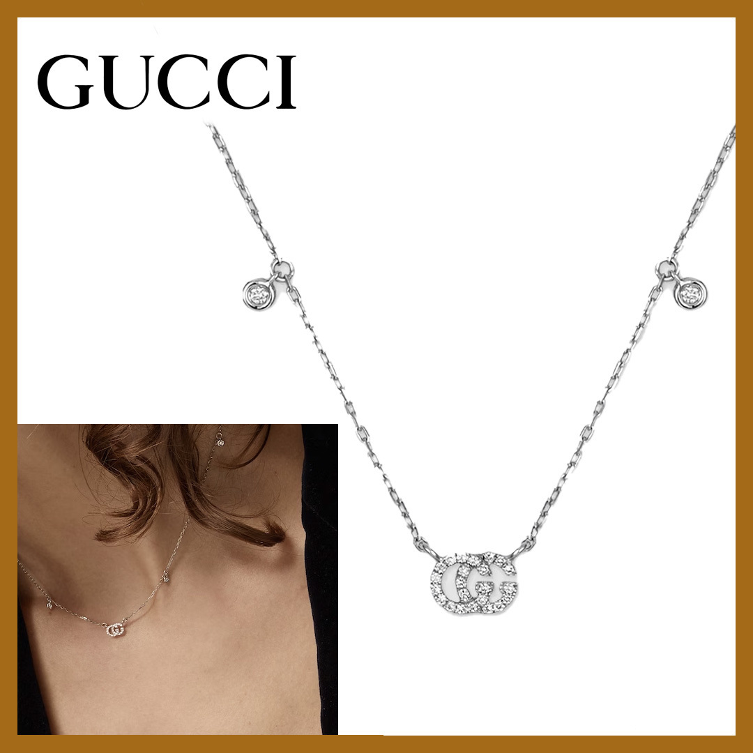 自信を纏う特別ジュエリー*GUCCI* ホワイトゴールド ネックレス