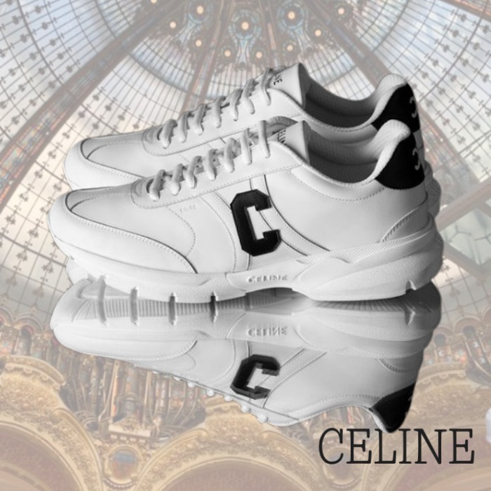 「C」カットアウト【CELINE】CR-02 レースアップスニーカー