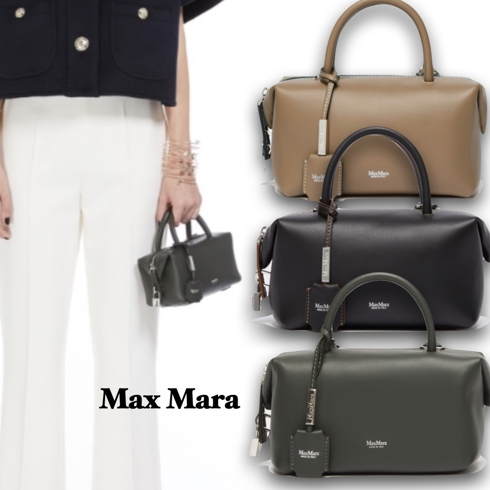 SALE《Max Mara》Holdall ホールドオール スモール レザーバッグ