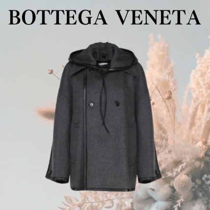 コート BOTTEGA VENETA Dark Grey Wool Oversize Coat