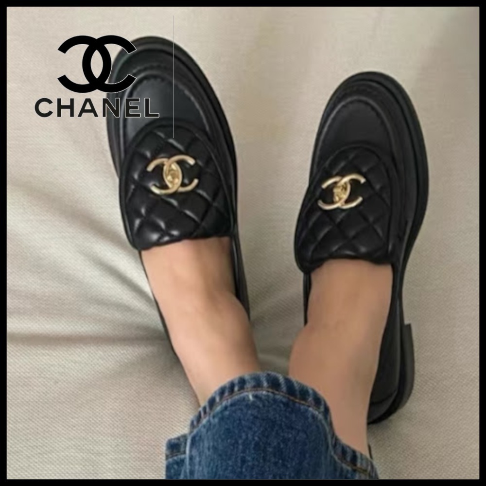 【ロゴが可愛い♪】CHANEL マトラッセ ローファー