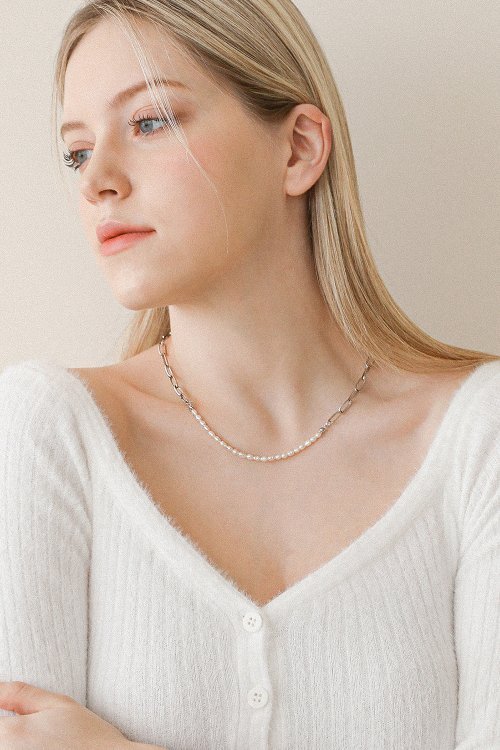 ネックレス・ペンダント LAZY DAWN pearl connect chain necklace