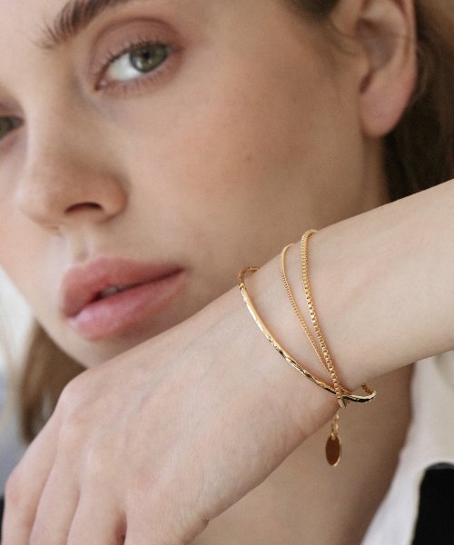 ブレスレット LAZY DAWN bangle layered chain bracelet