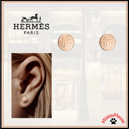 ★上品【HERMES】ピアス 《エルメス エクスリブリス》 TPM