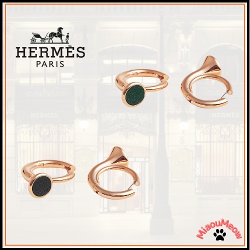★お洒落なフォルム◎【HERMES】ピアス 《コル》 PM