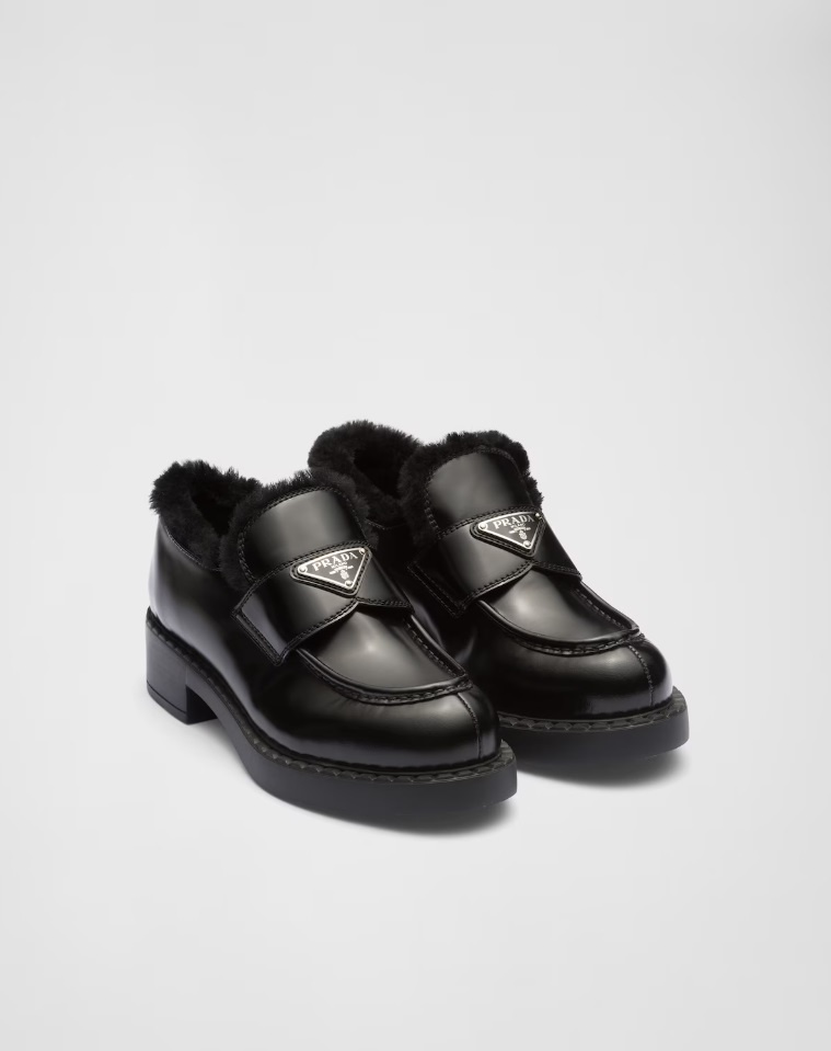 プラダ PRADA PRADA ローファー チョコレート 1D246M ULS