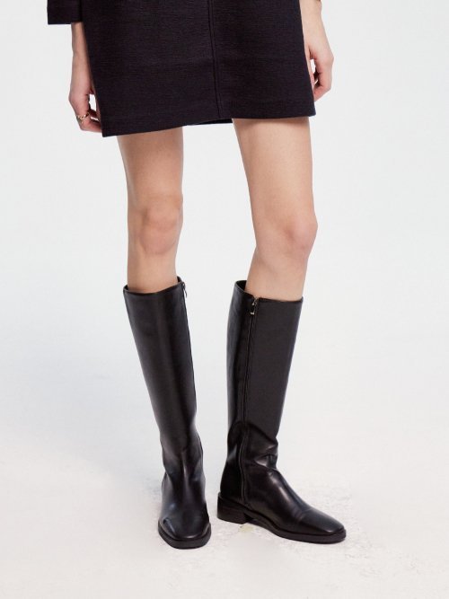 ◆KOMOREBI MUSEUM◆ Libby Long Boots Black Black KM2211RLB00