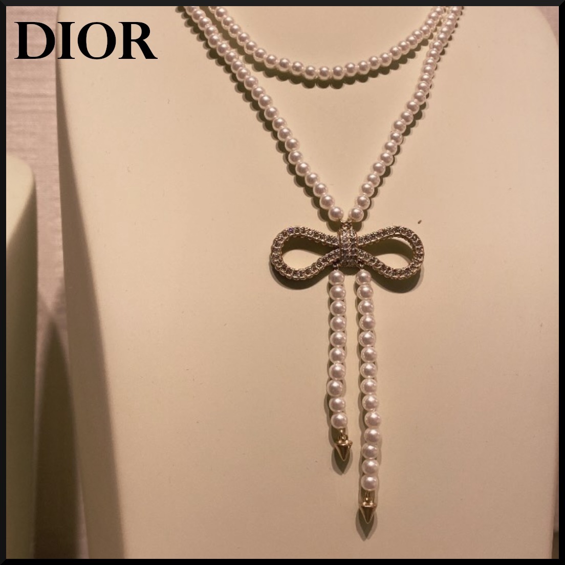【プレゼントにも★】Dior Le Noeud de Dior ネックレス