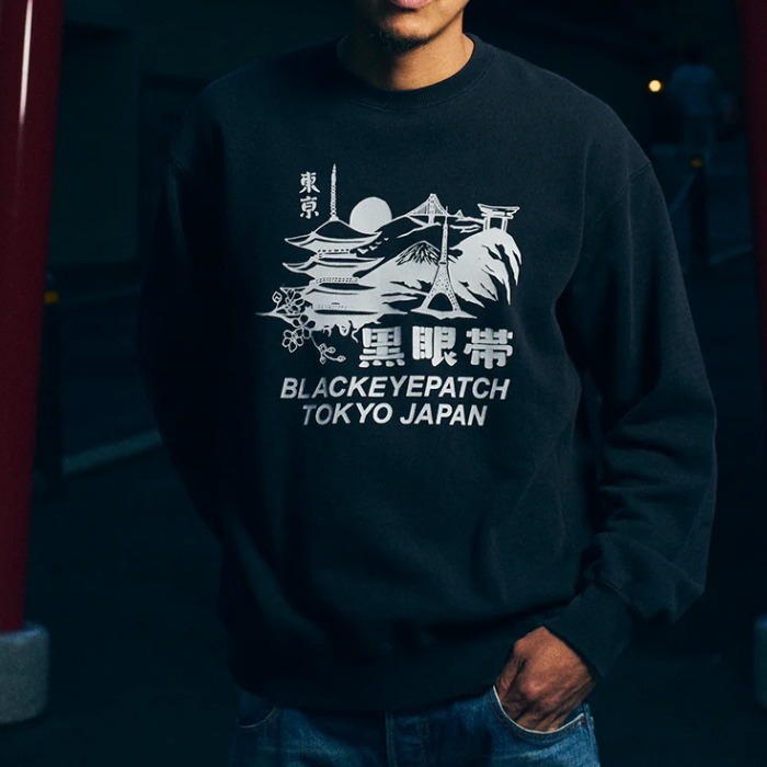 《ブラックアイパッチ》TOKYO SOUVENIR クルーネック スウェット