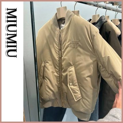 ベージュ系 M MiuMiu(ミュウミュウ) ブルゾン(レディース